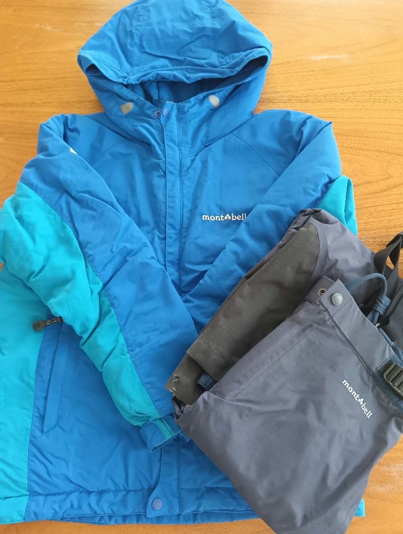 mont-bell子ども用スキーウェア上下セット150サイズ