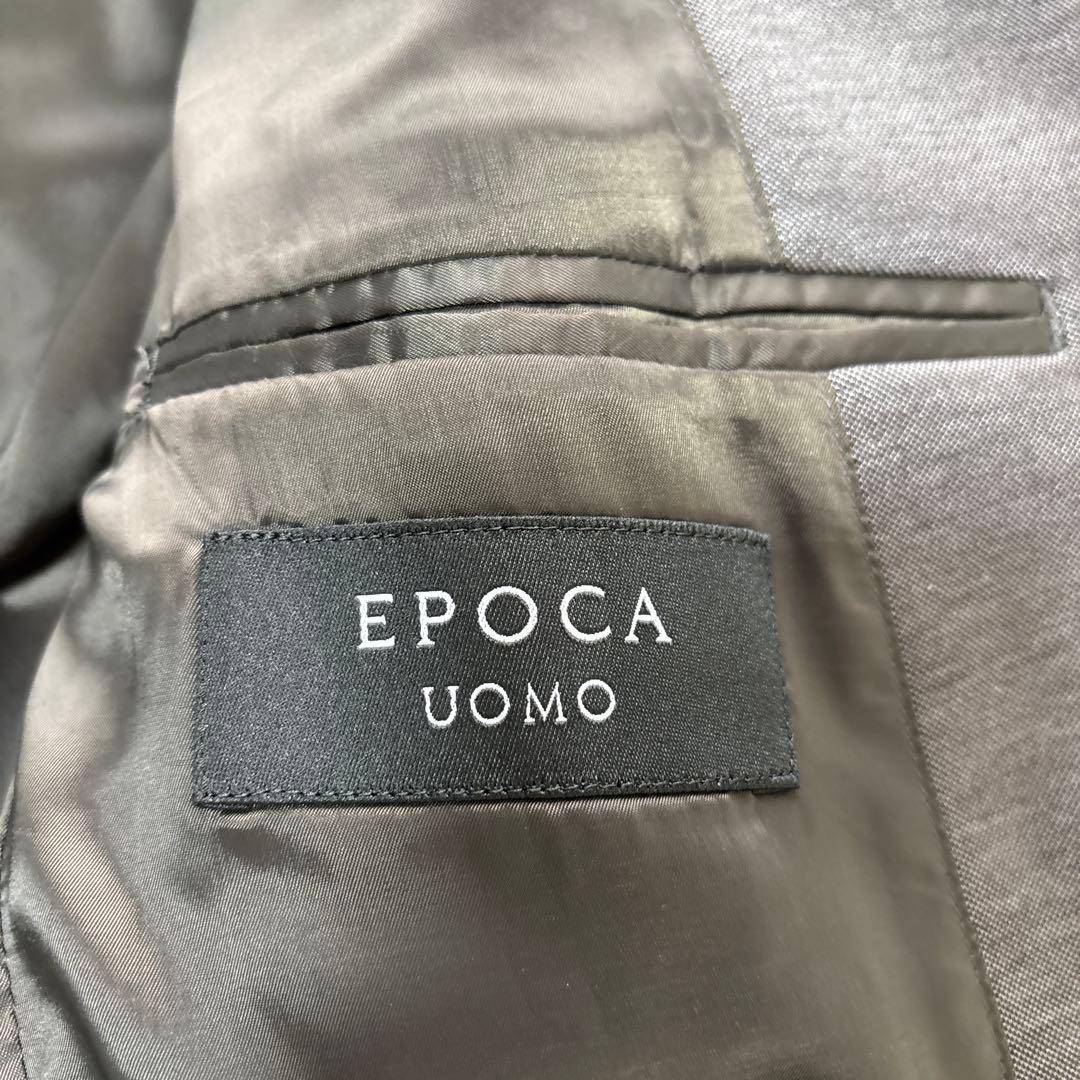 未使用級★エポカウォモ スーツ ブラウン ITL48位 コットン素材