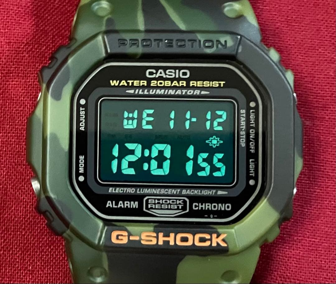 【新品未使用】CASIO G-SHOCK Ｇパイソン　DW-5600 緑迷彩