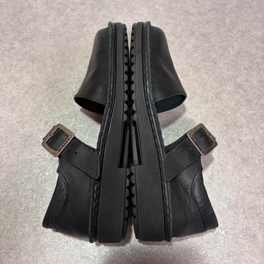 NAOT ORGA ナオト オルガ レザー ストラップ シューズ ブラック 38