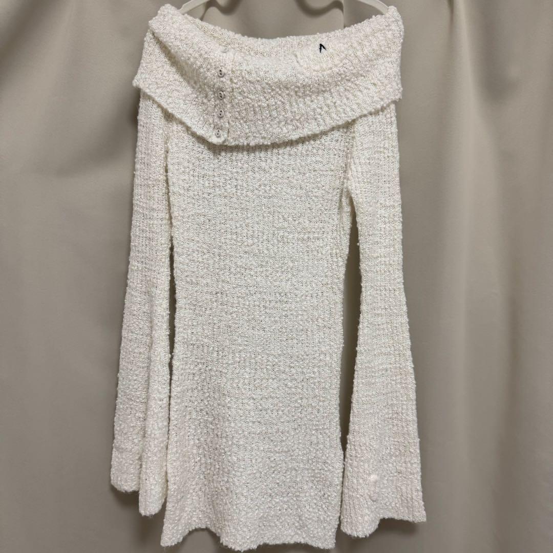 andmary Aurora knit mini dress ニットワンピース