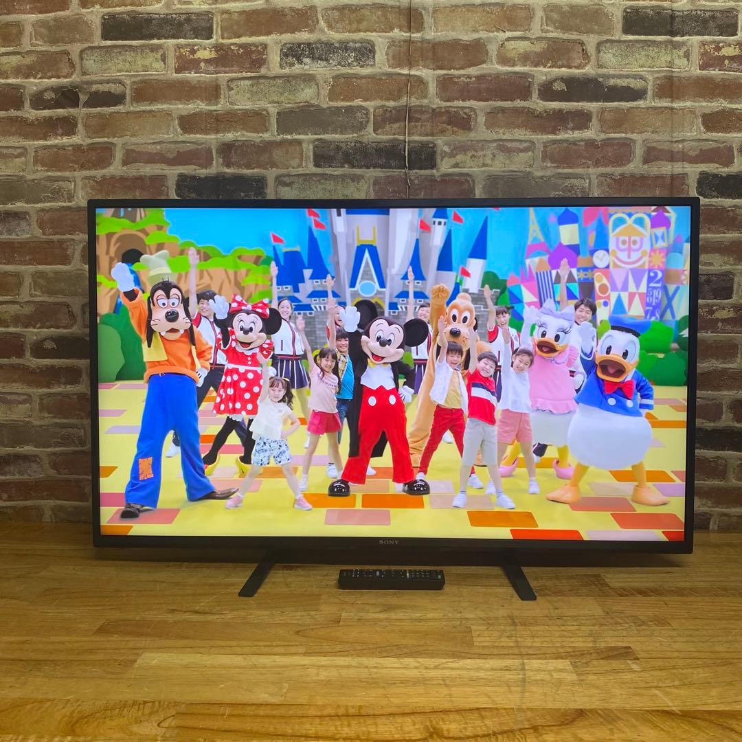 SONY 43V型 4K チューナーレス 液晶テレビ BRAVIA 動画アプリ○