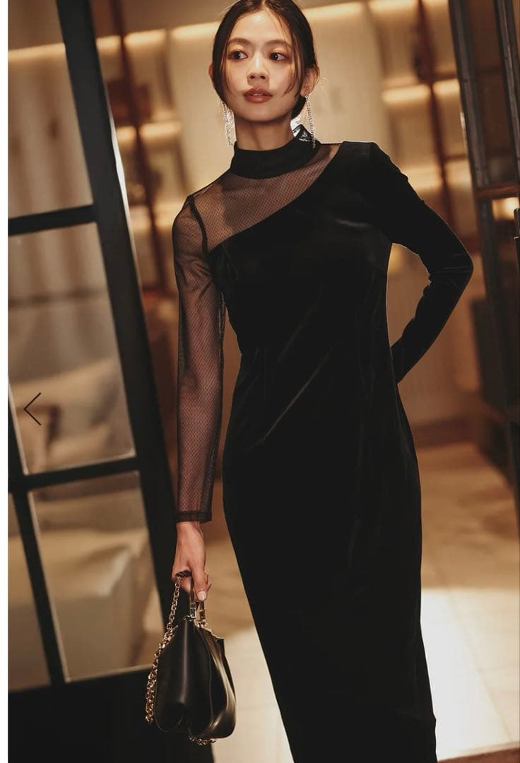 anuans シアーコンビタイトワンピース