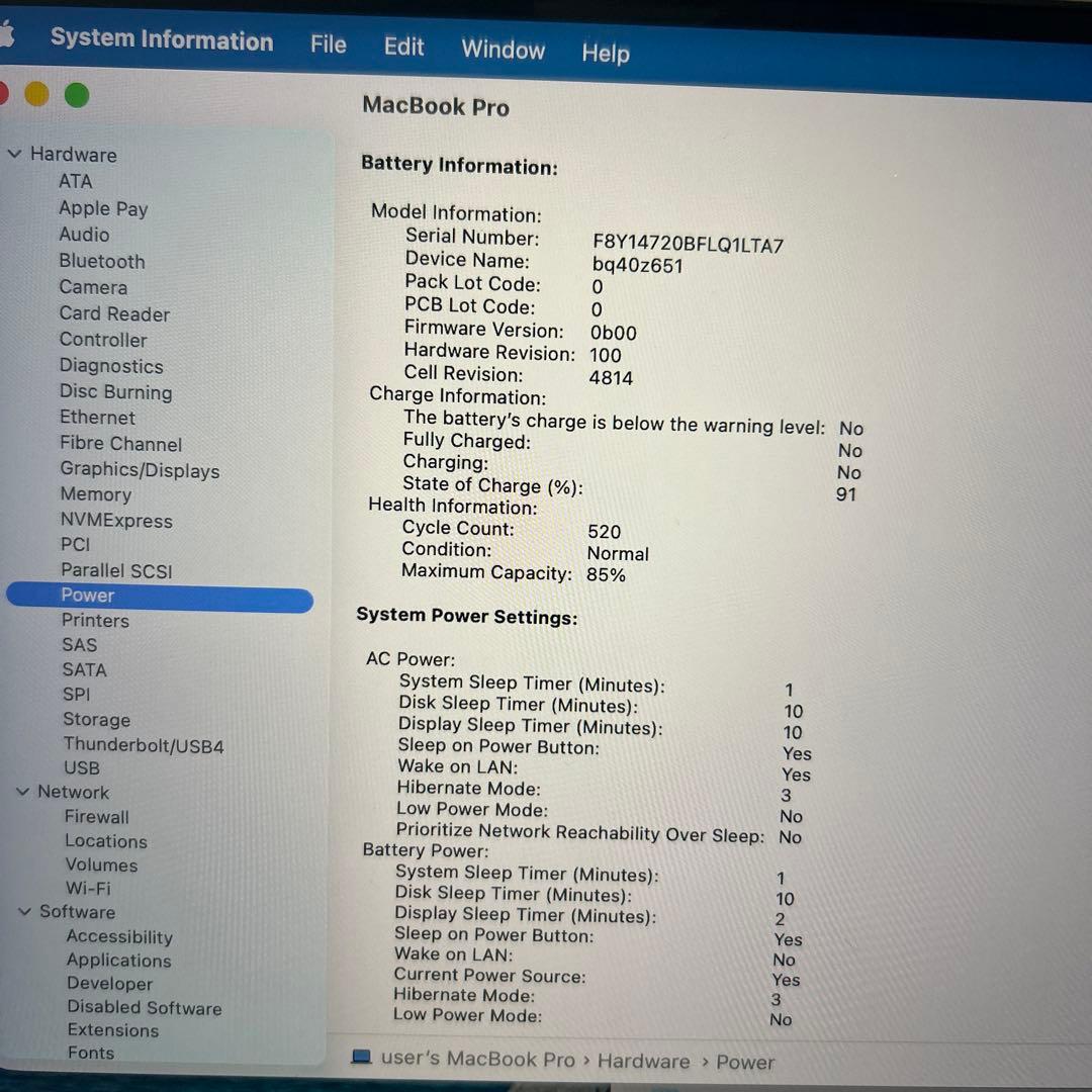 MacBookPro 14インチ M1 16/500GB 14core