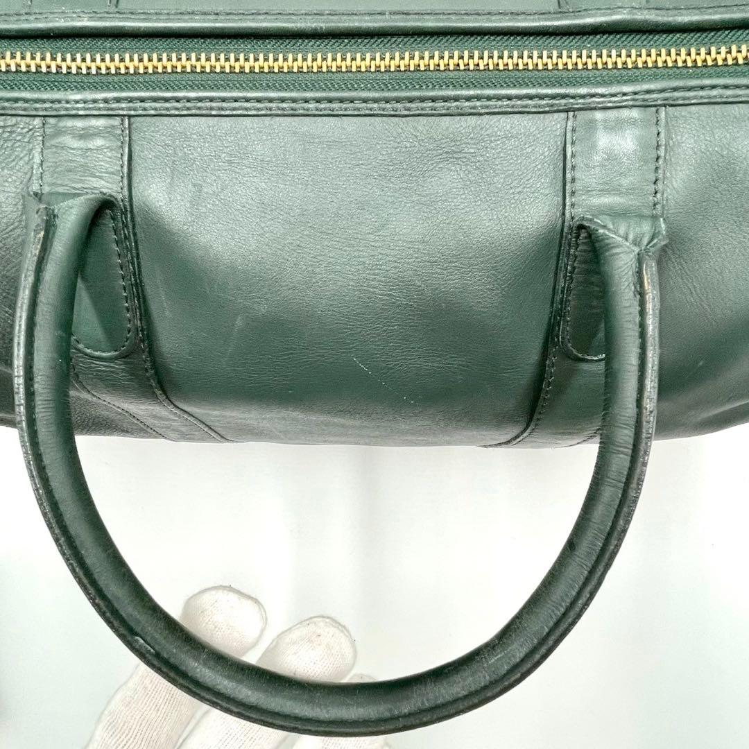 coach vintage オールドコーチ ボストンバッグ レザー グリーン