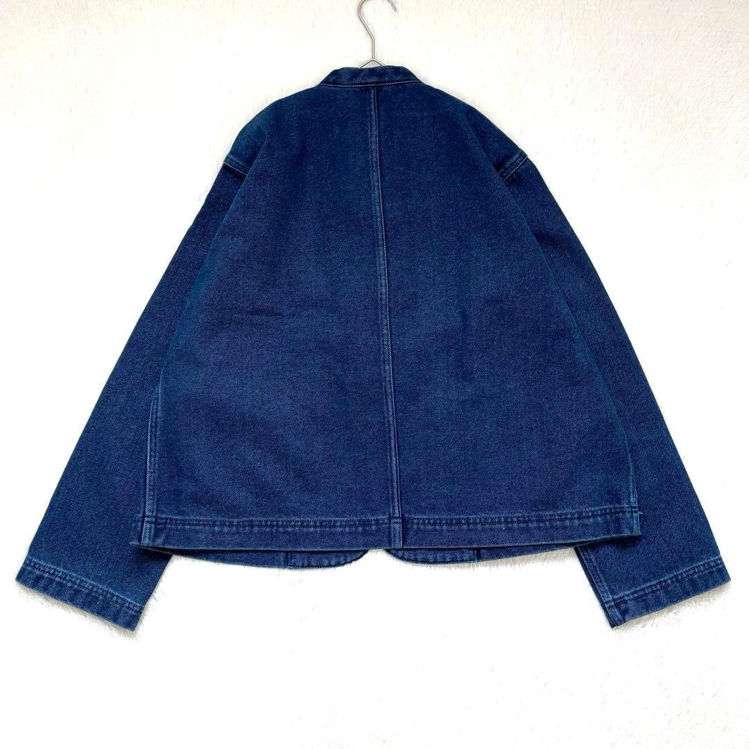 HAI SPORTING GEAR デニムジャケット　チャイナボタン　ウール混