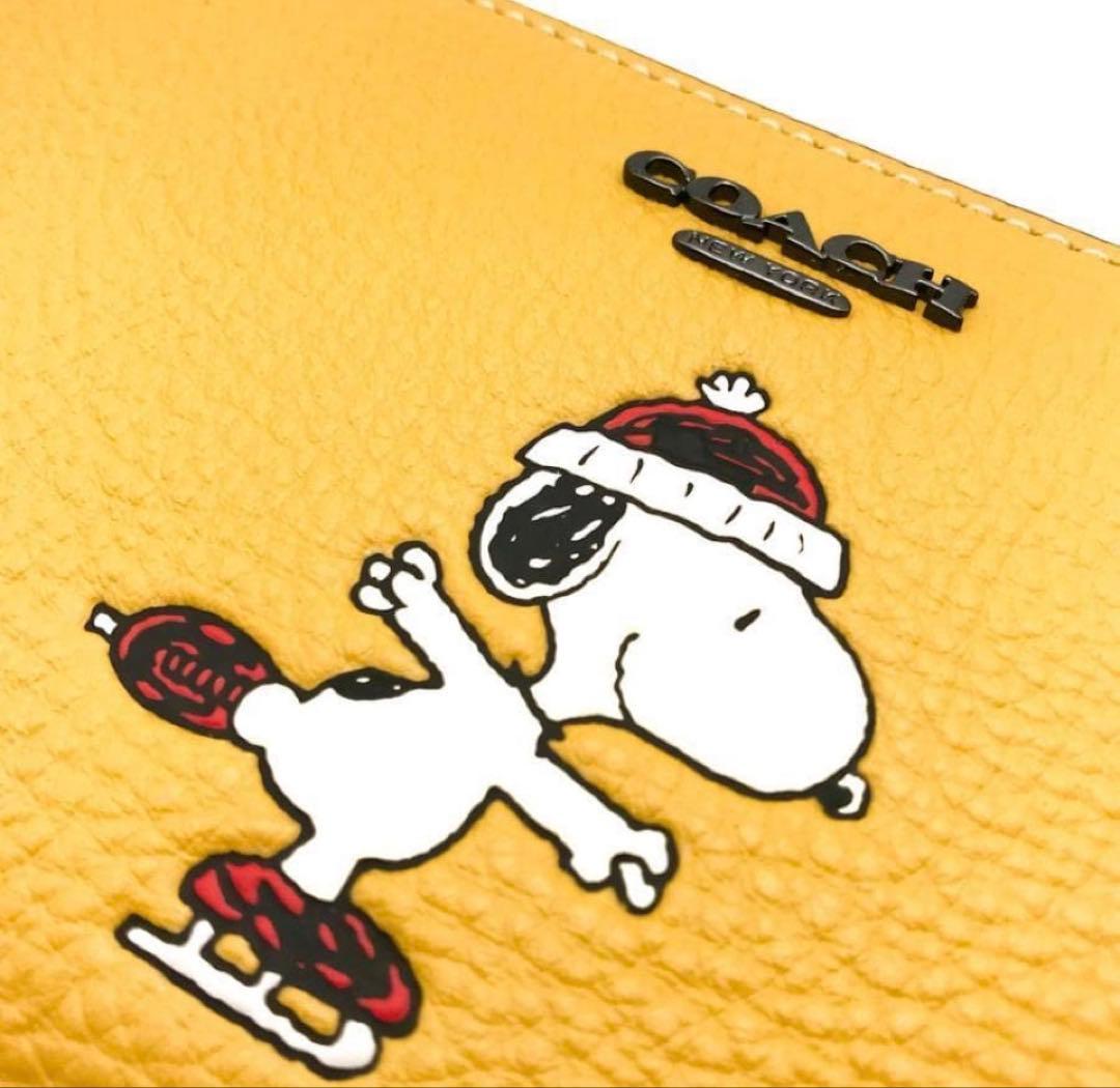 未使用同等COACHコーチ X PEANUTS(ピーナッツ) モチーフ長財布