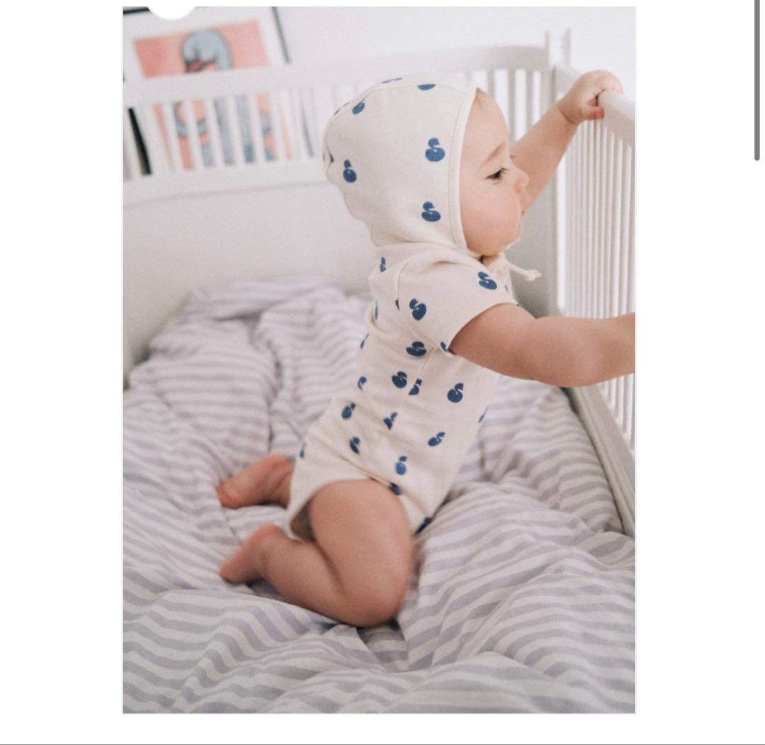 MELTED BUTTER スワンボディスーツ・ボンネットセット