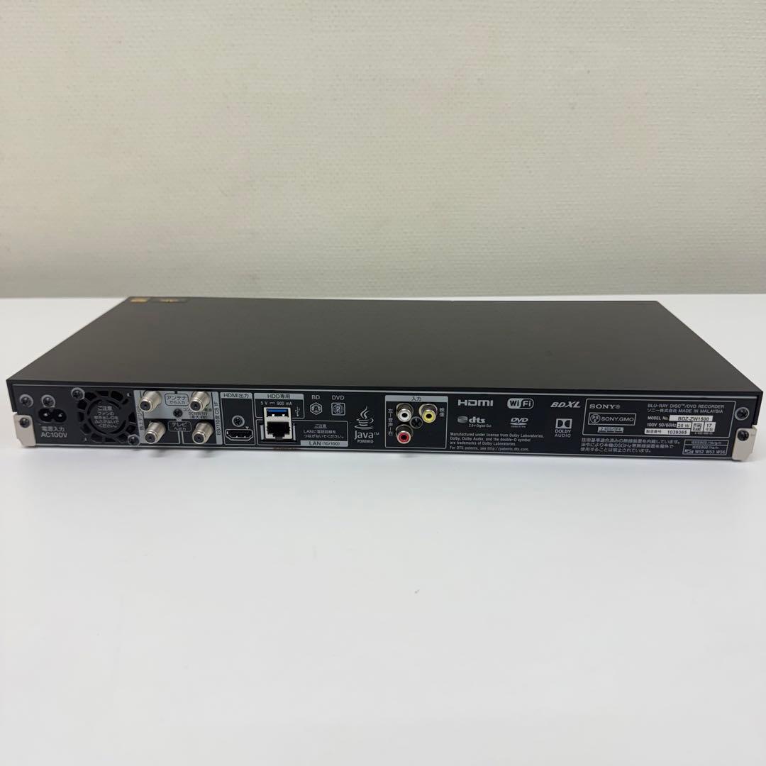 即日発送可能‼️ソニー BDZ-ZW1500 ブルーレイレコーダー 1TB 2番組