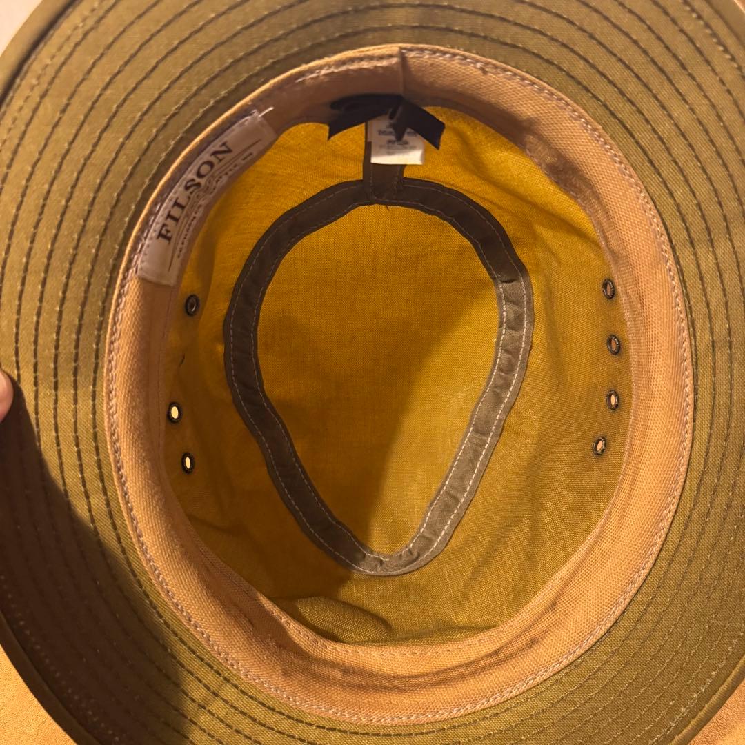 美品 Lサイズ FILSON ティンクロス パッカー ハット ダークタン