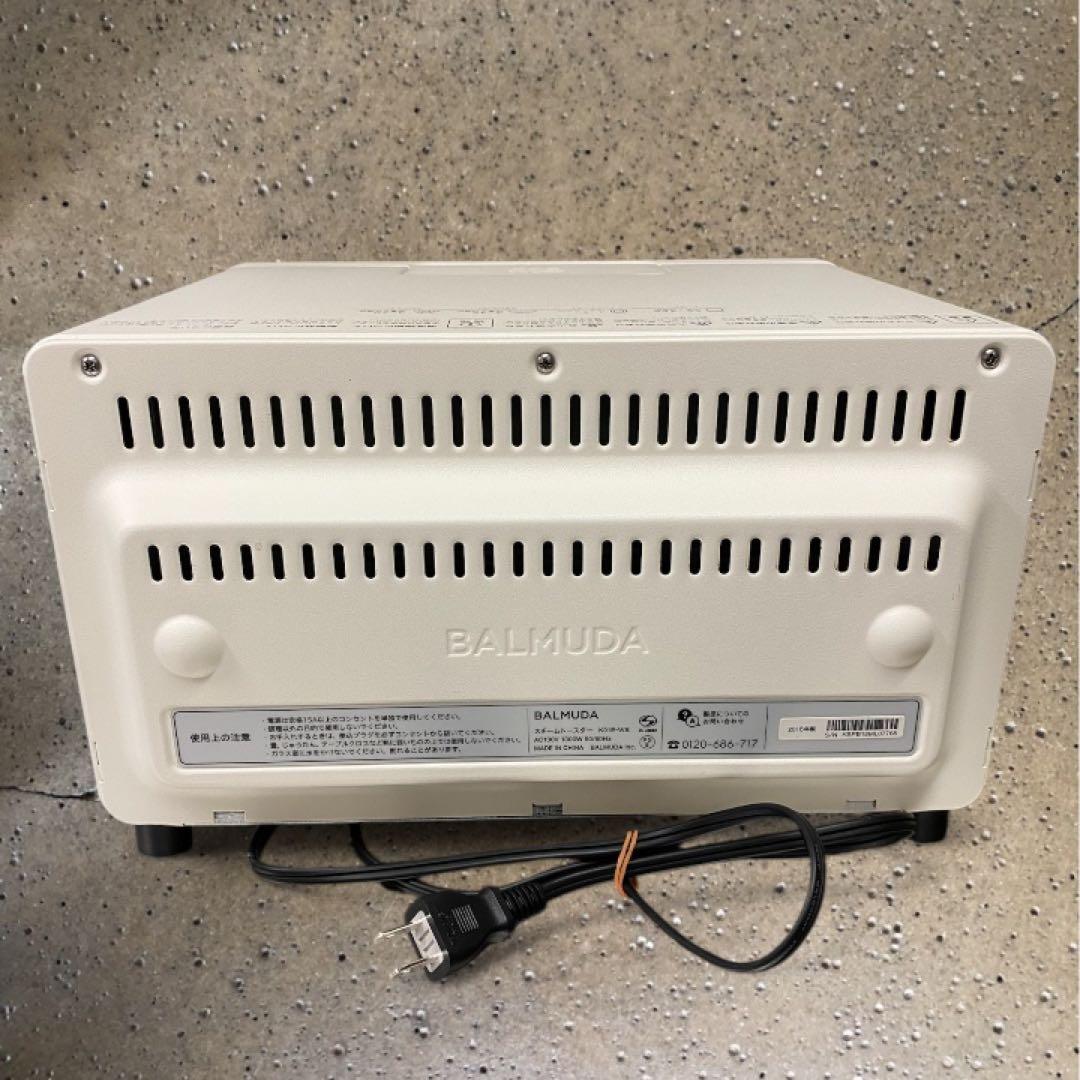 【BALMUDA】 バルミューダスチームトースター ホワイト K01E-WS