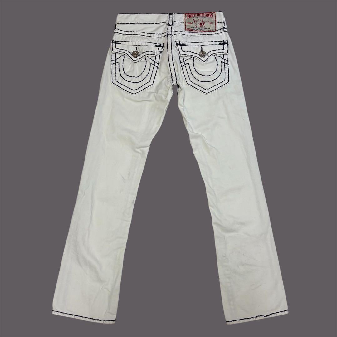レア ホワイト true religion ricky superT デニム