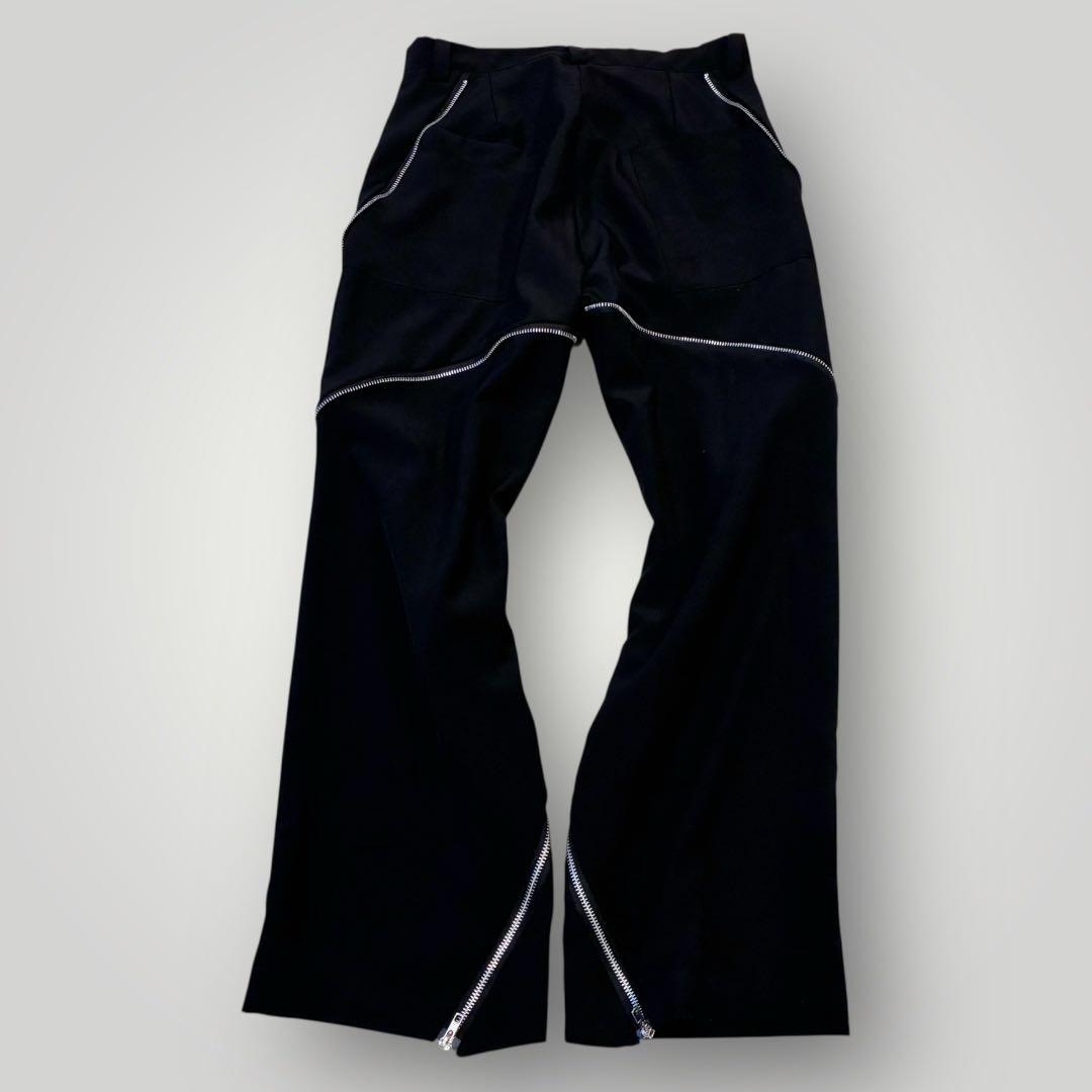 パンツ archive flare slacks zip design y2k mode