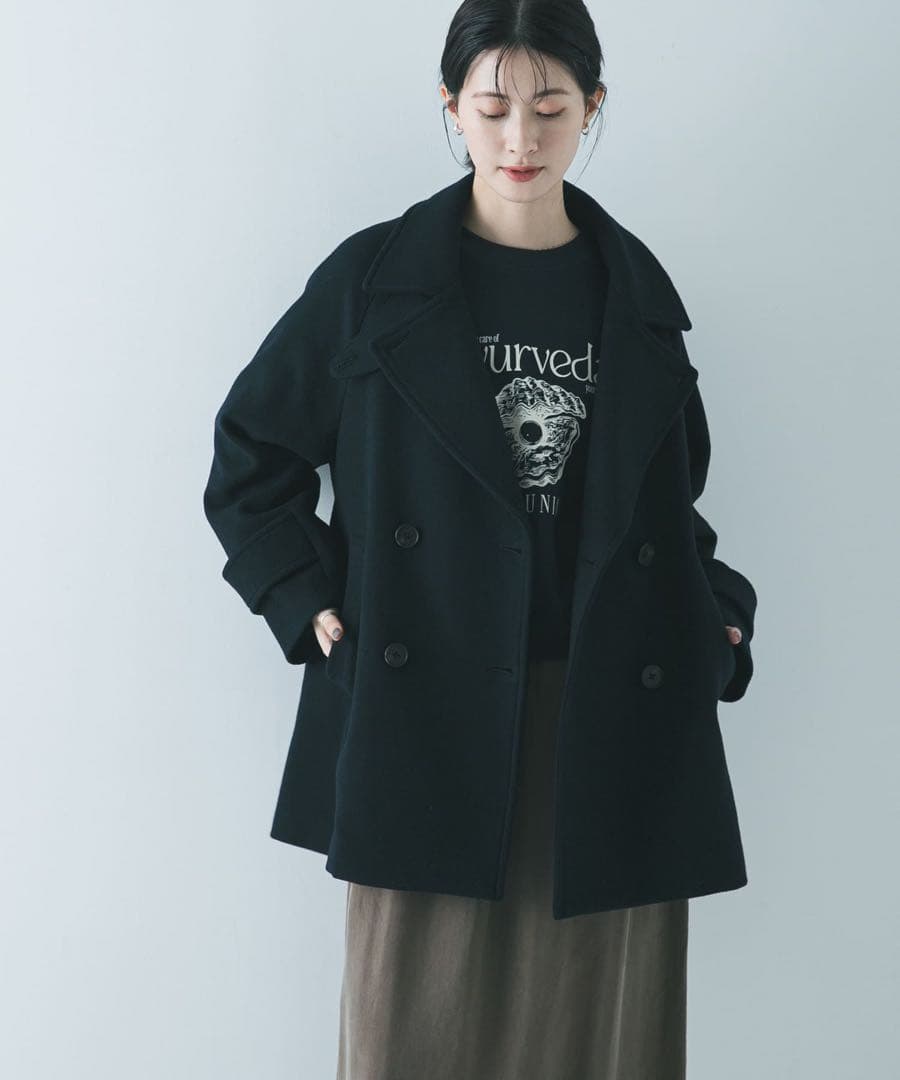 ★新品★URBAN RESEARCH＊スーパー100メルトンPコート2025AW