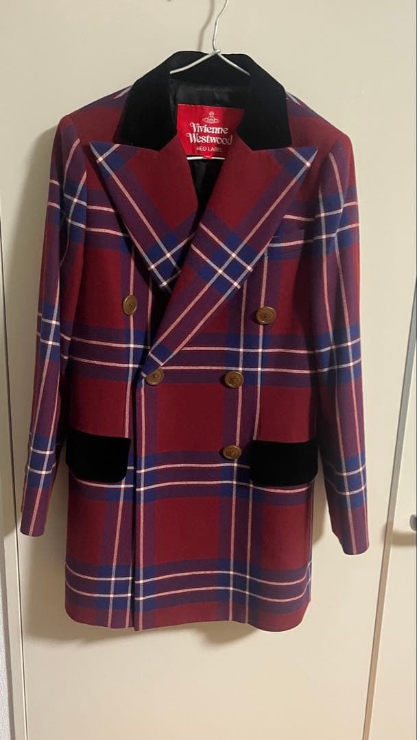 ヴィヴィアンウエストウッド 赤 チェック ジャケット