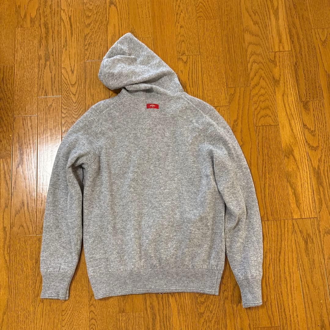 CallawayGolf カシミヤ100% 裏地付きニットパーカー