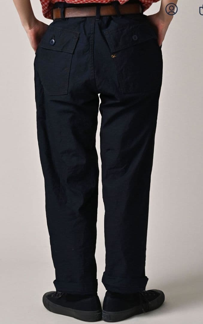 【128】45R バックサテンの908ベイカーパンツ　サイズ2