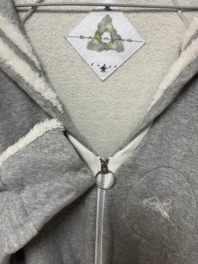 今月最終値下げ あのちゃん着用 BALMUNGセーラースウェットパーカー グレー