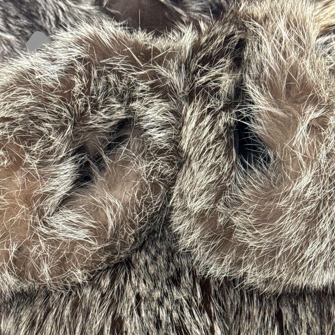 極美品 SAGA FOX 金サガ シルバーフォックスセミロングコート 毛皮 M