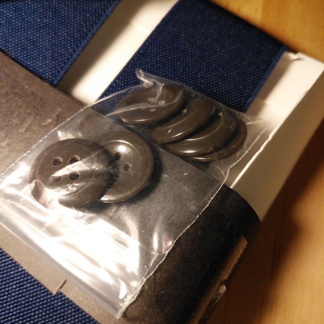 【新品未使用】五大陸＋アルバートサーストン　サスペンダー　ネイビー　英国製