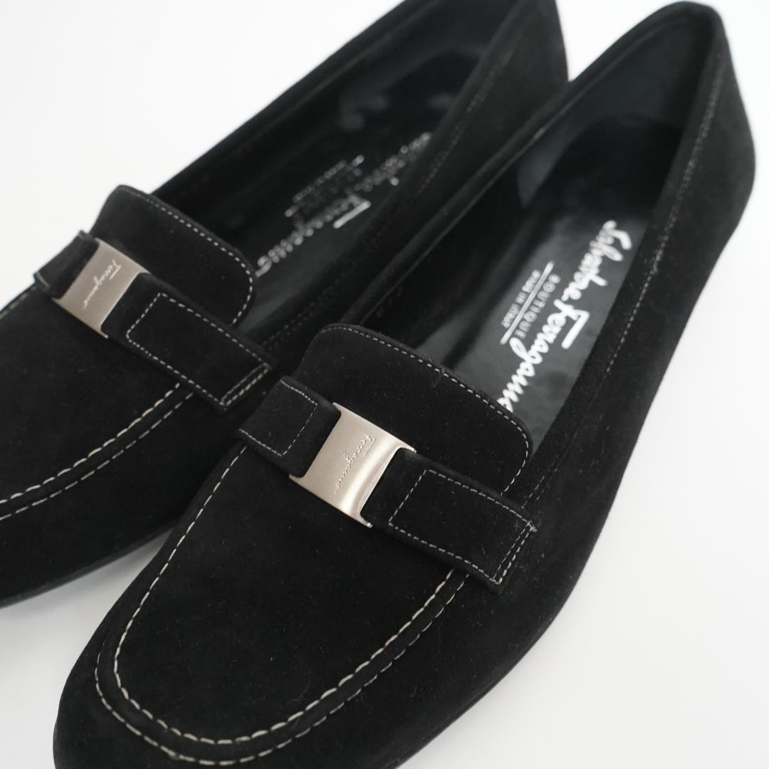 【美品】Salvatore Ferragamo ローファー スエード 23.5