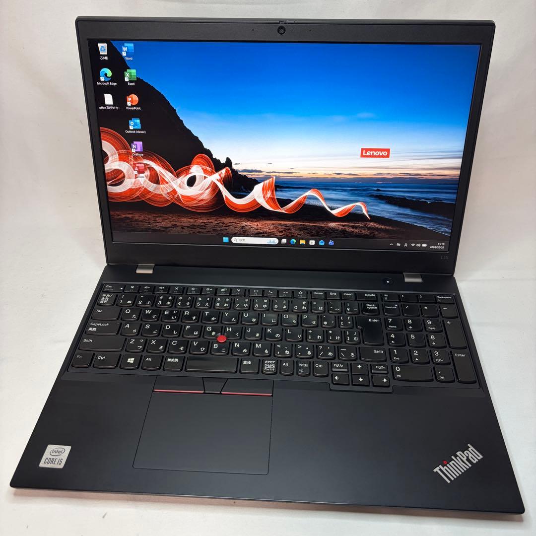 美品 ThinkPad L15 Gen1 i5 8GB 256GB フルHD