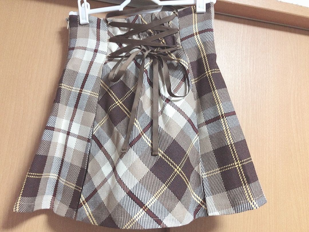 〚michell Macaron〛 フレアチェックスカート♡