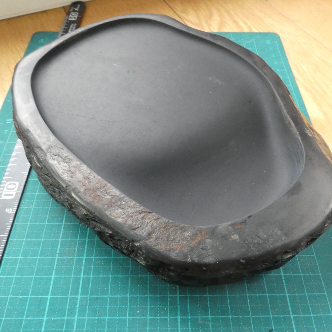 書道 硯 雨畑硯７⑦ 雨畑真石 知石作 最高級品 大型硯