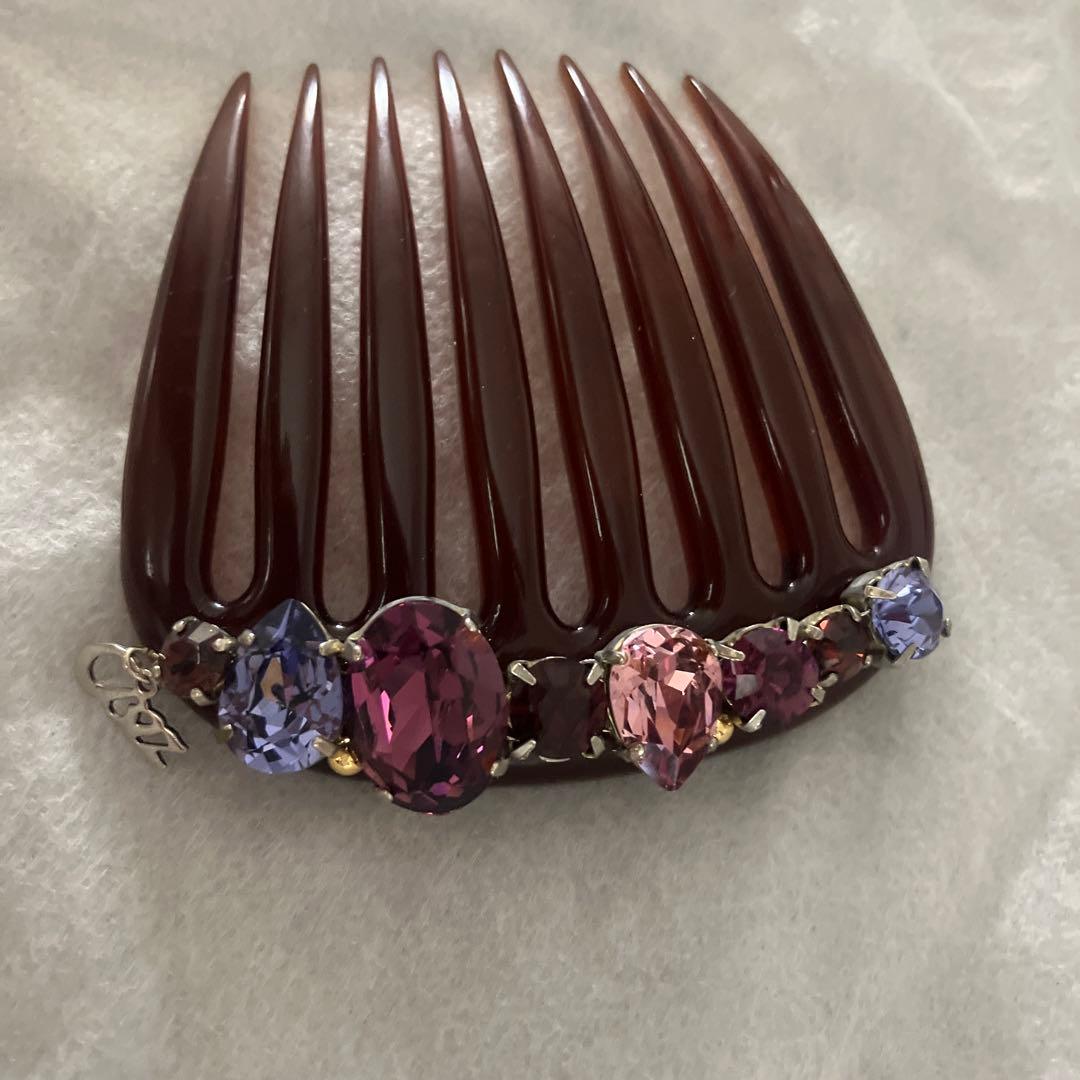 [まっく]コンプレックスビズ　フレンチコーム　パープル色