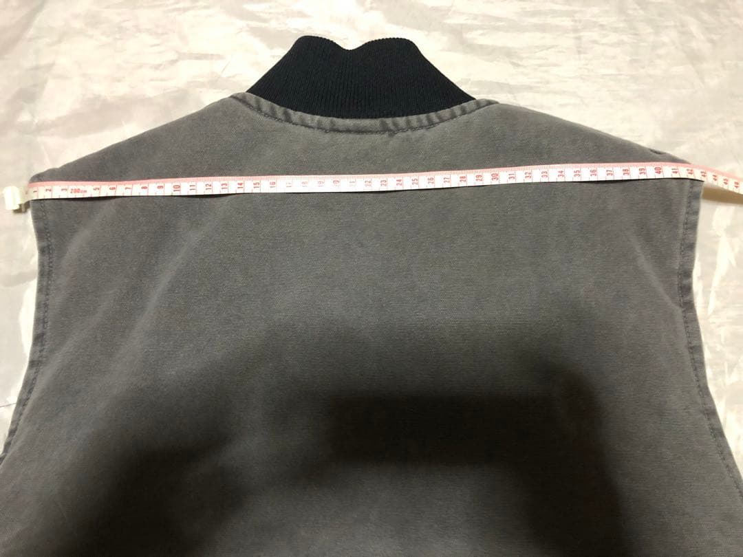 超レアカラー CMT 01’s USA製 Carhartt ダックベスト 腰ゴム