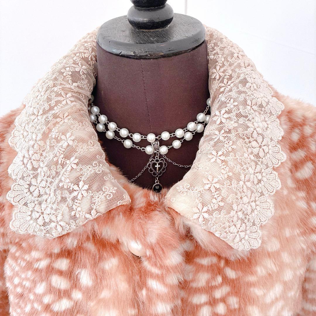 axes femme 姫 バンビ ファーコート 平成 y2k NANA ガーリー