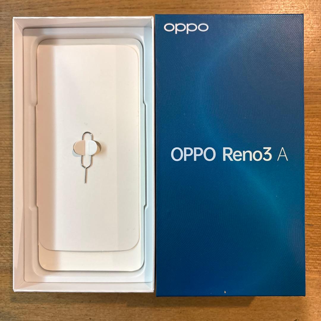 OPPO Reno3 A ブラック　箱付　イヤホンなし、充電コードなし