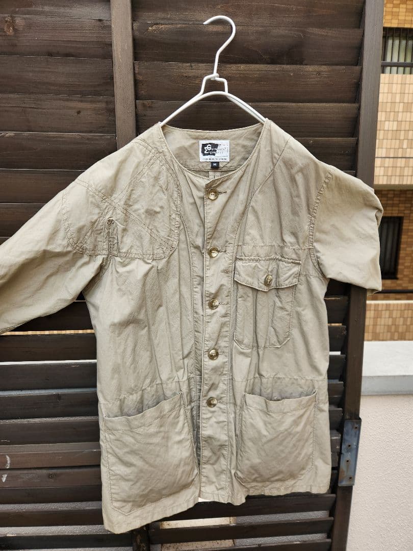 エンジニアードガーメンツ ノーカラーシューティングジャケット