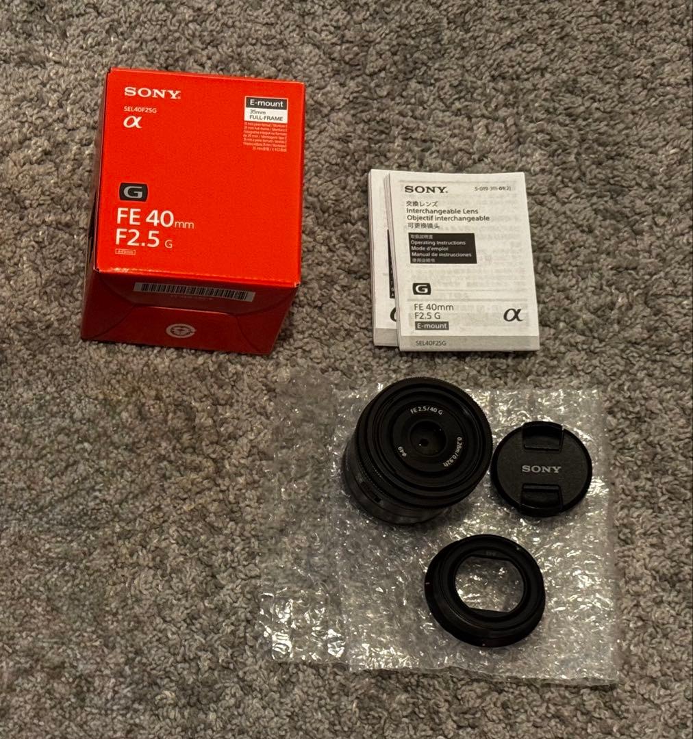 Sony Eマウント 40mm F2.5 G SEL40F25G