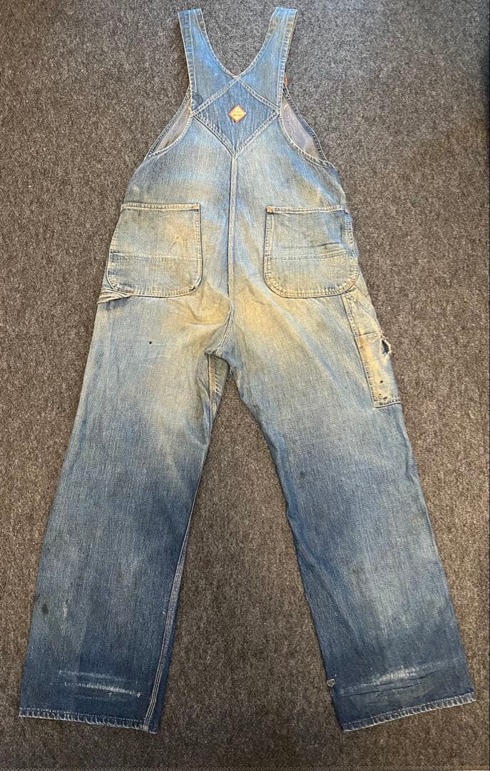 40's -50's-PAY DAY デニムオーバーオール