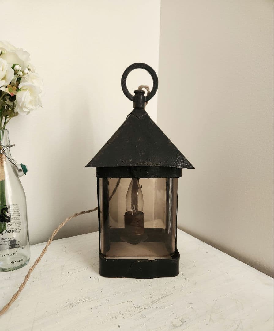 イギリスアンティーク　ランタン　ランプ　ガーデンランプ　ライト