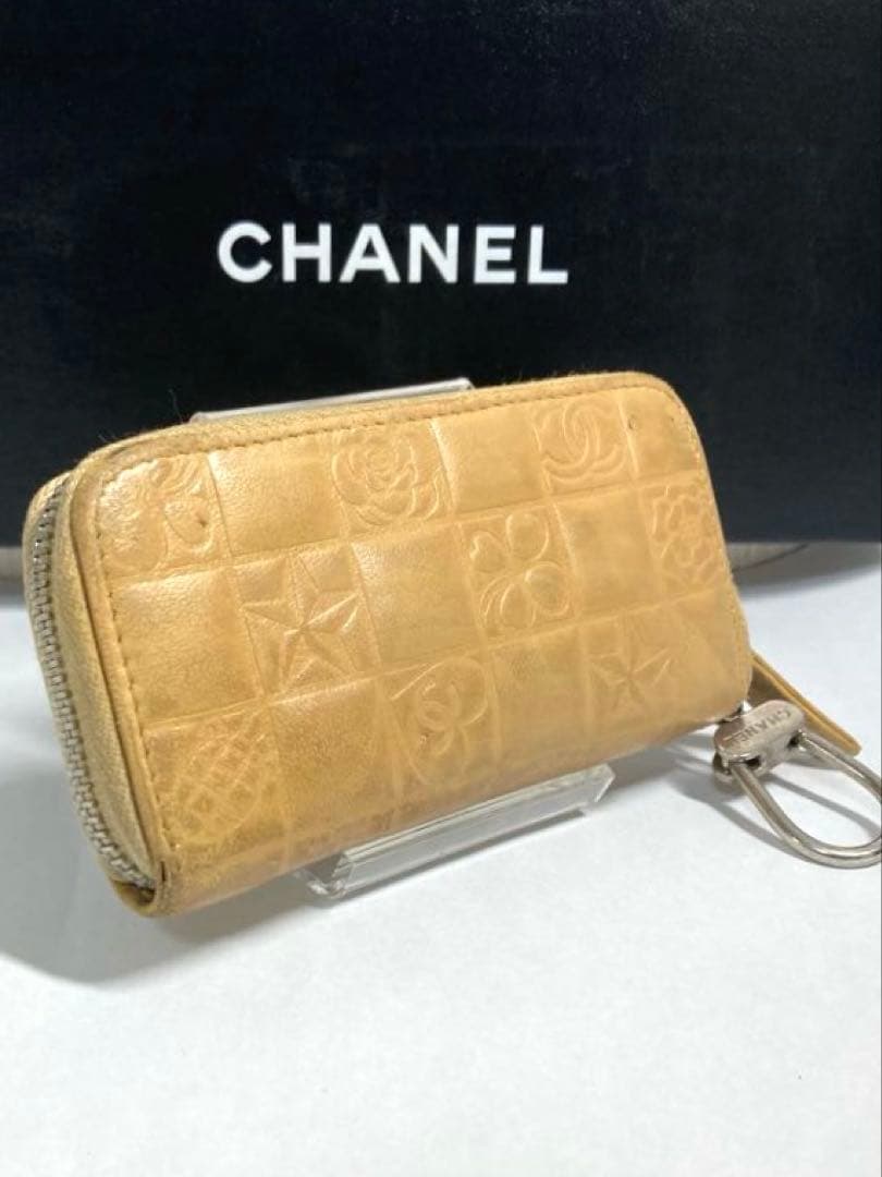 シャネル　アイコンライン　ココマーク　レザー　ケース　カードケース