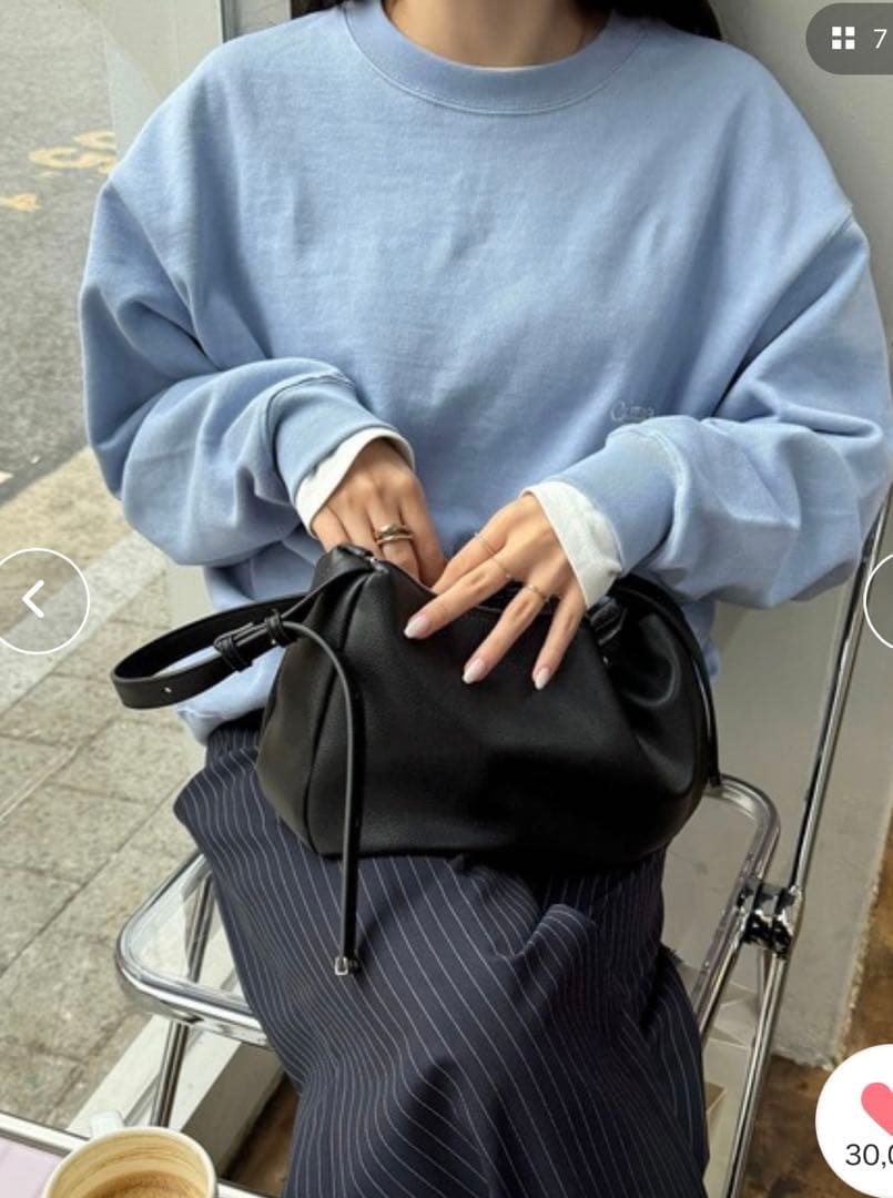 【macoto×EFOLE コラボ】 2way ショルダーバッグ　efole 黒