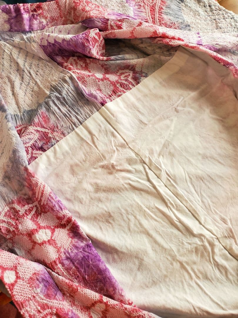 ■有松鳴海絞り 浴衣 ピンク