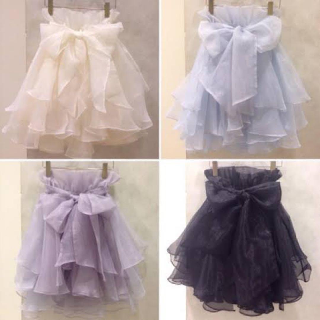 la belle Etude ボリュームオーガンジーミニスカート