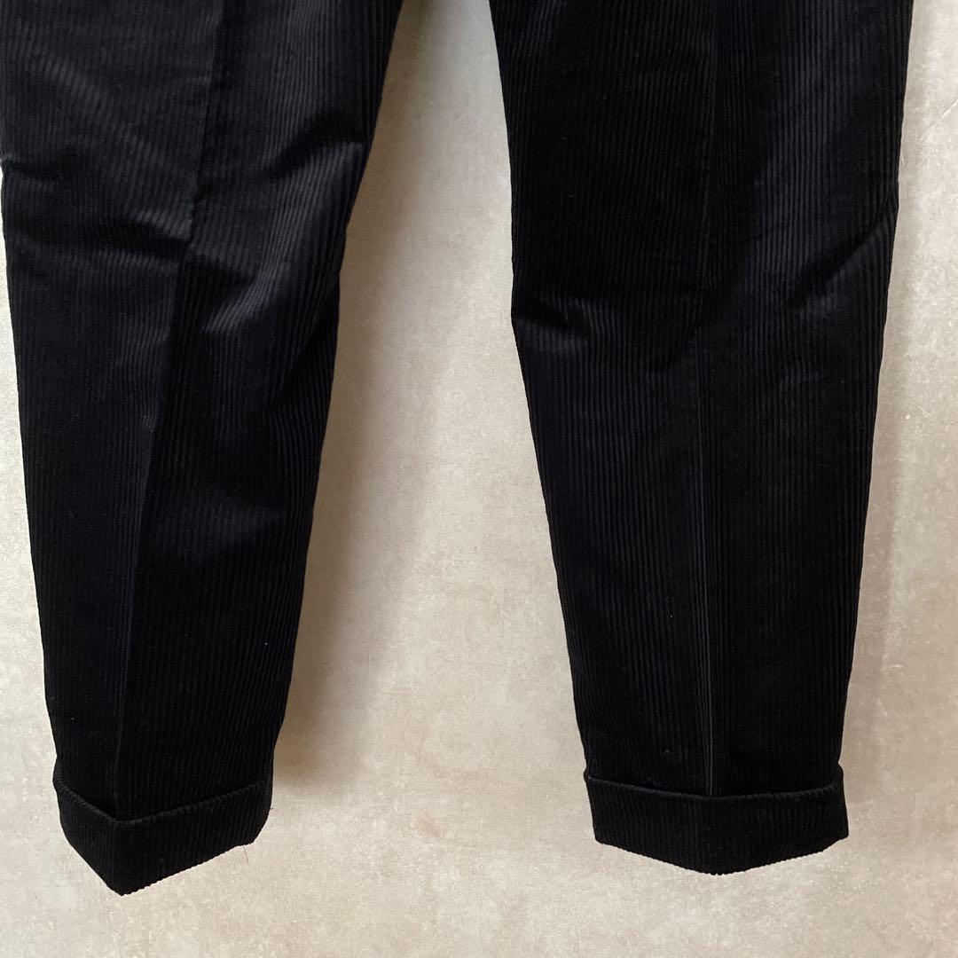 ぼんこ　ワコマリア　黒 コーデュロイ パンツ　　 ブラック
