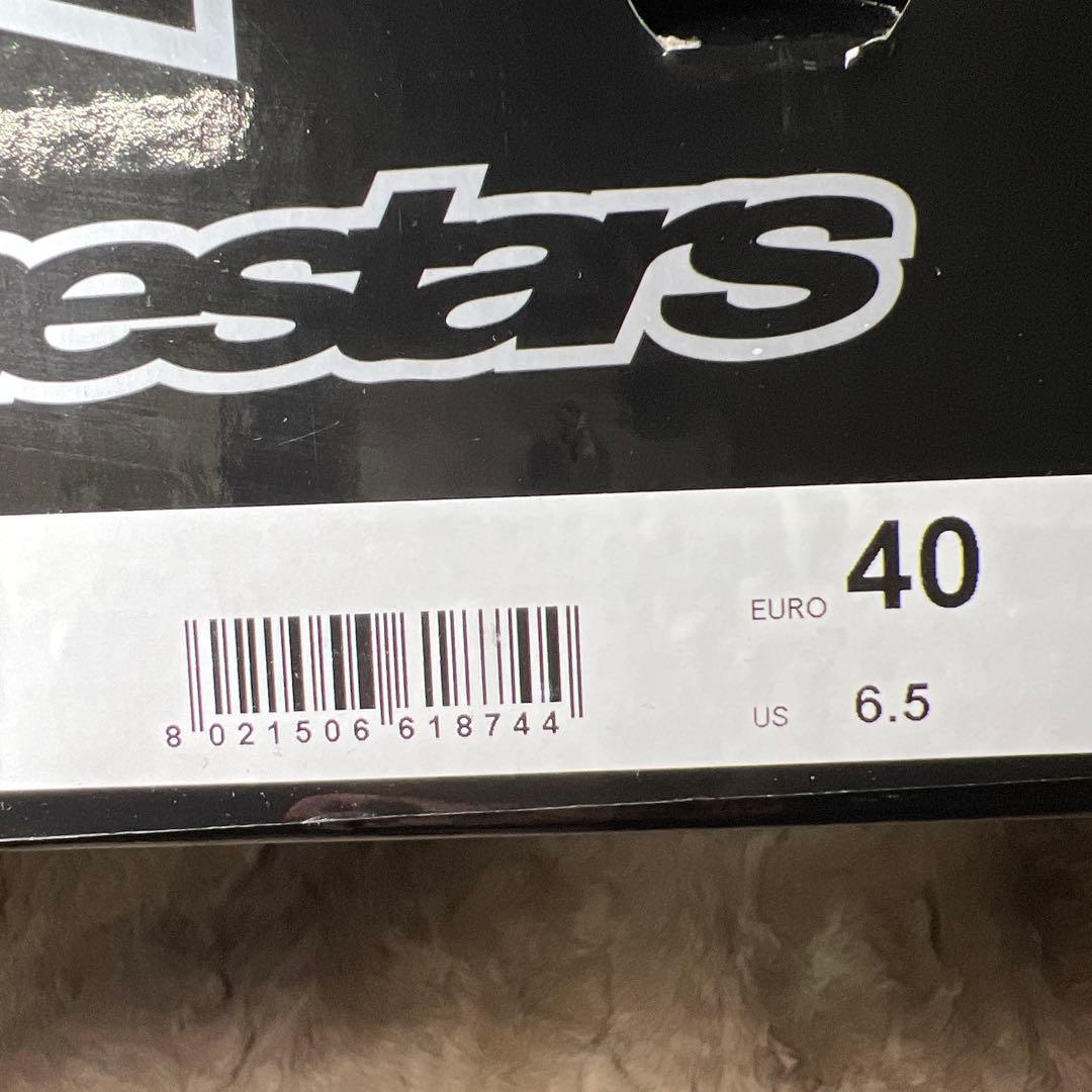 alpinestarsバイクブーツ ブラック/ホワイト SMX-Sブーツ