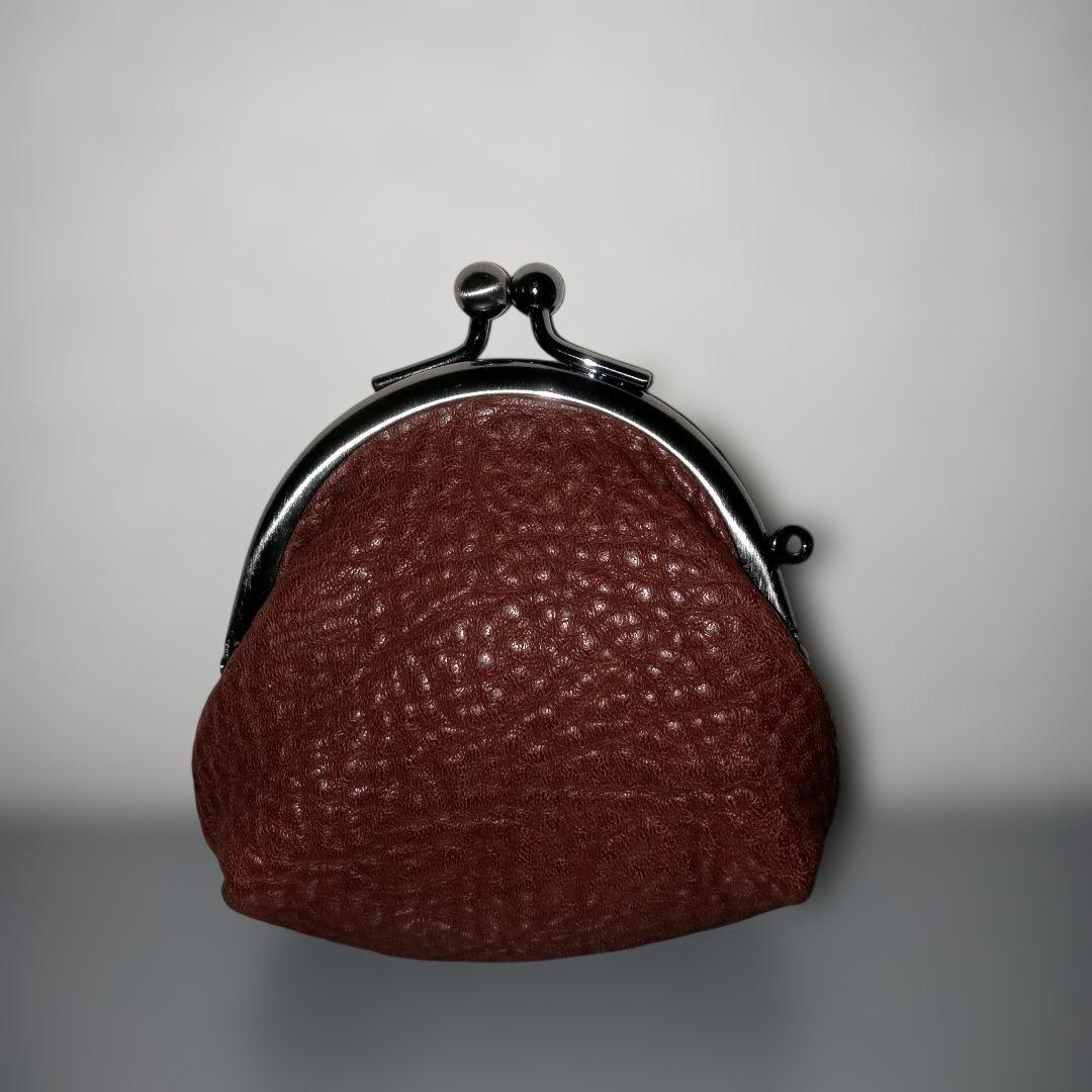 土屋鞄　トーンオイルヌメ　がま口　ミニがま口　小銭入れ　ケース　ブラウン