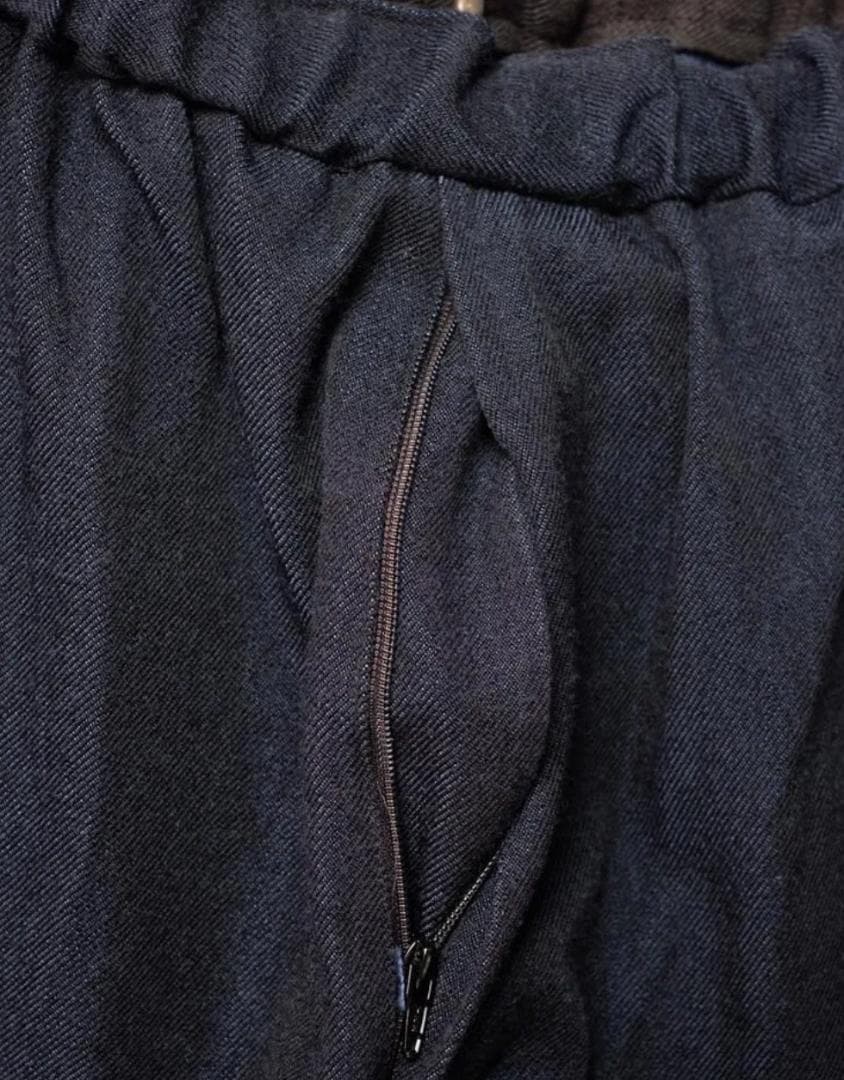 MITTAN　PT-125　NMウールOCツイルパンツ　紺黒