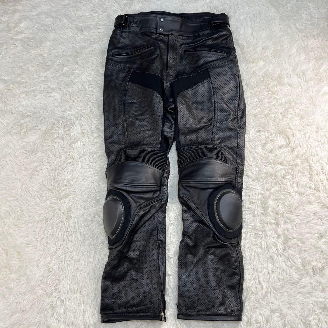 極美品 Clooney バイク系 バイカー ライダースパンツ 黒 ブラック 34