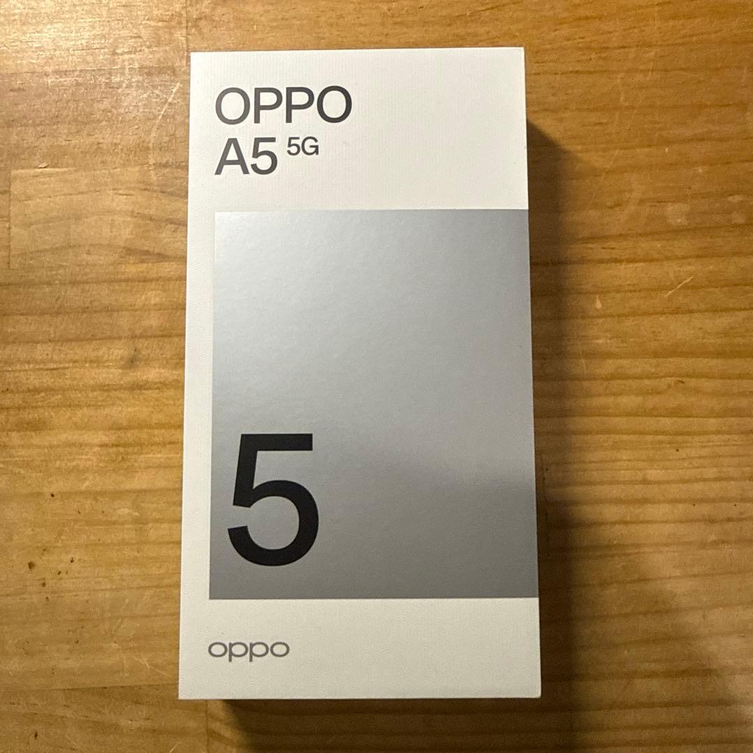 OPPO A5 5G、4GB RAM、128GB、ホワイト　新品　未使用