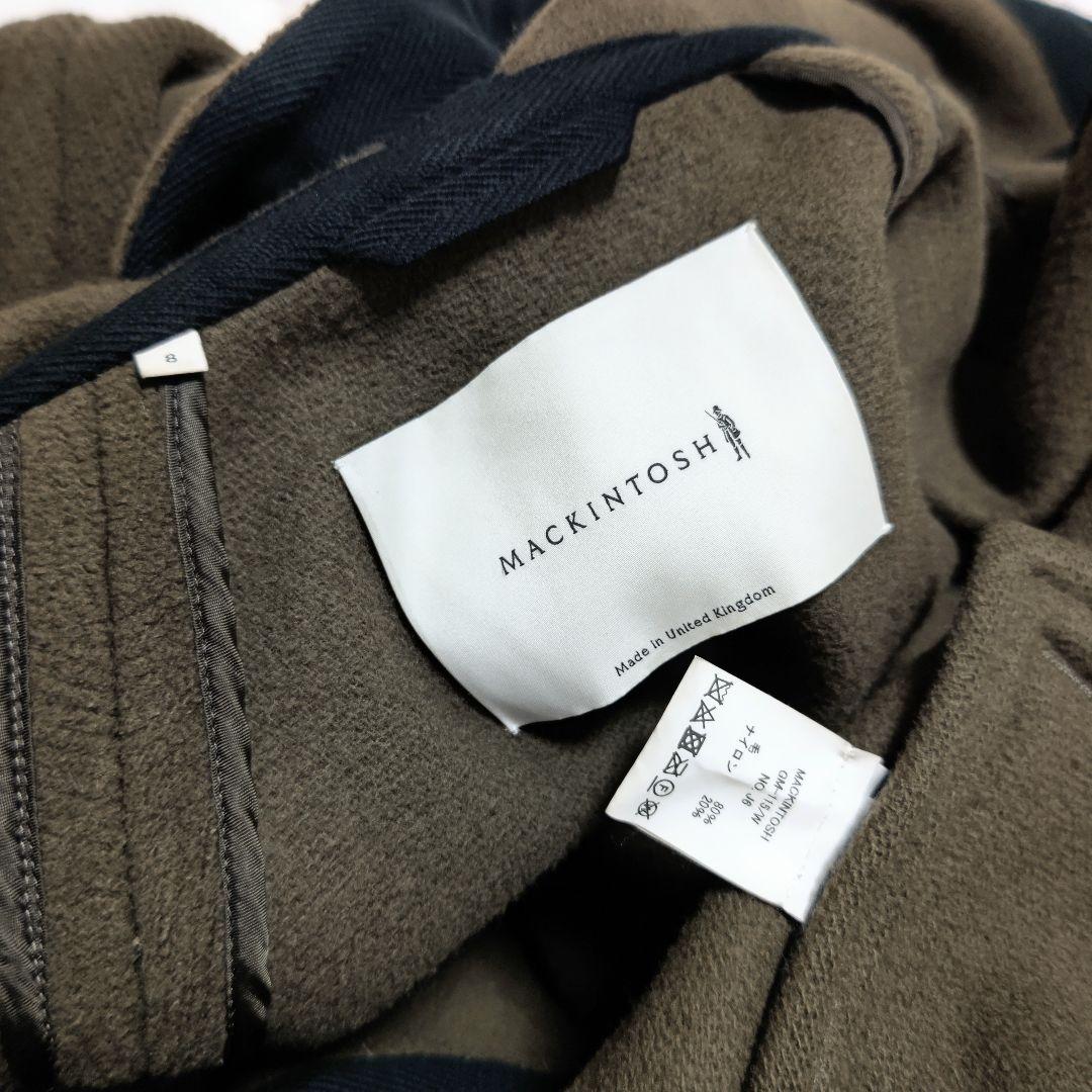 マッキントッシュMACKINTOSHヘリンボーンウールオーバーサイズフードコート