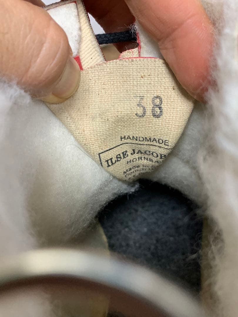 38 未使用 イルセヤコブセン デンマーク レインブーツ 起毛 レインシューズ