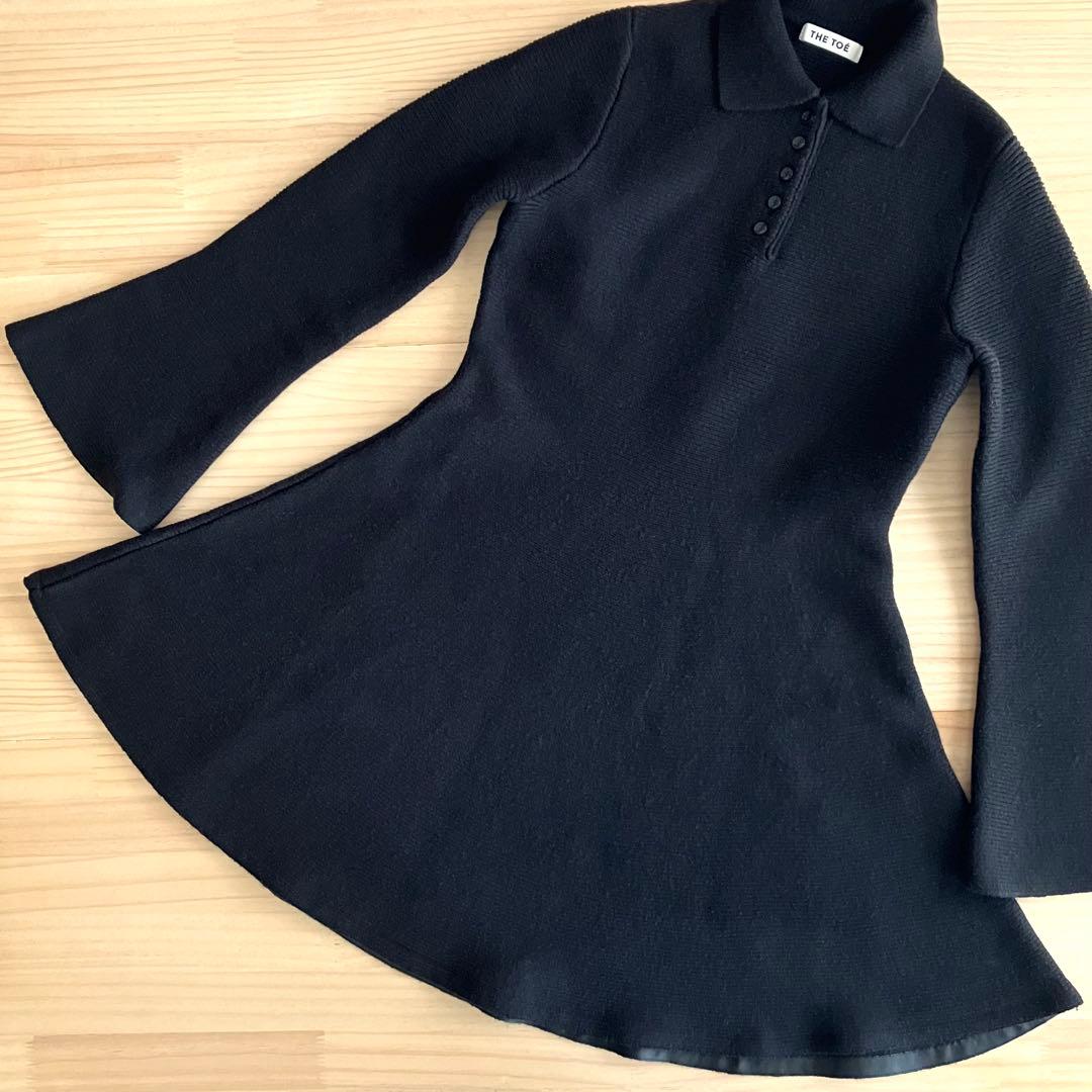 美品 THE TOE Reims Flare Onepiece 黒 S