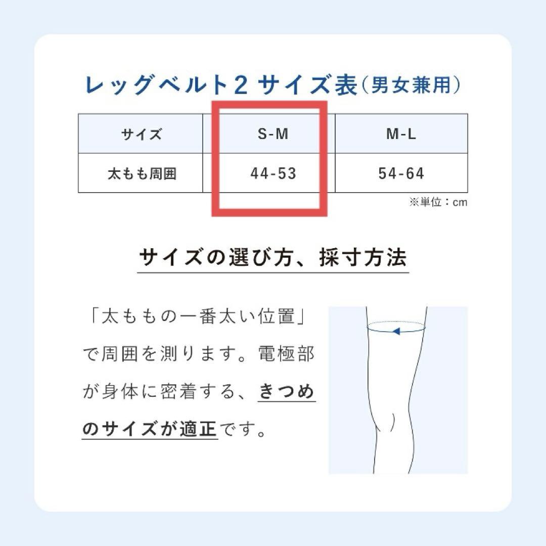 Leg Belt 2 レッグベルト2 SIXPAD S-M 筋トレ 太もも 筋肉